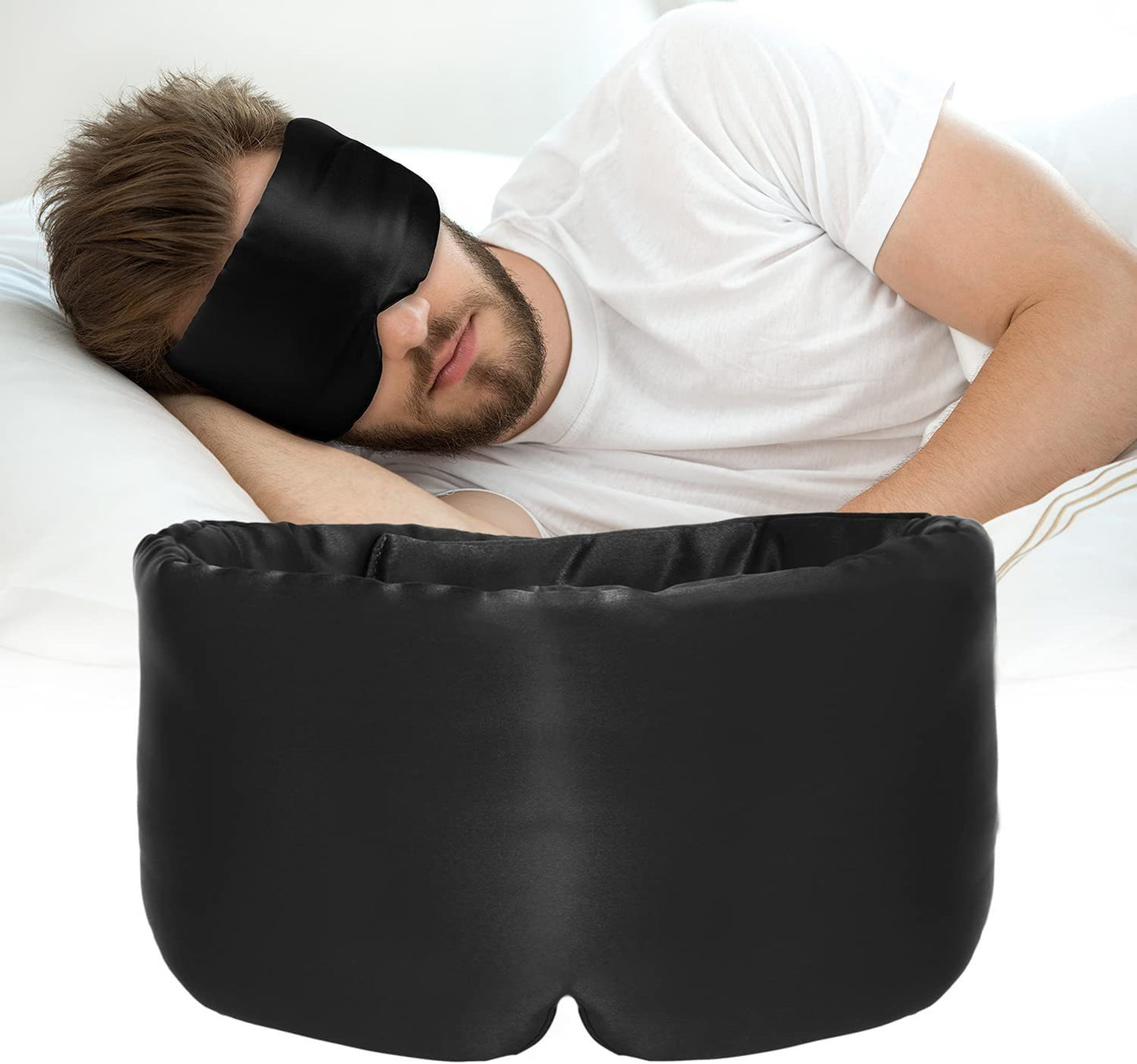 SilkSoft All-In-One Eye Mask for Restful Sleep