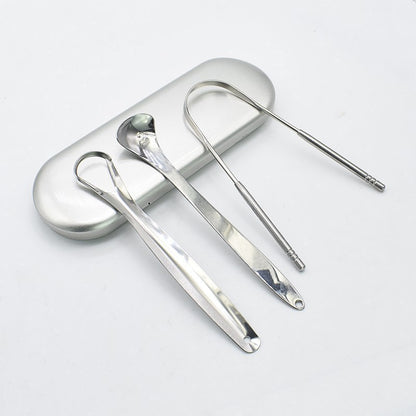 Stainless Steel Tongue Scraper Oral Care Tools: Fresh Breath Essential