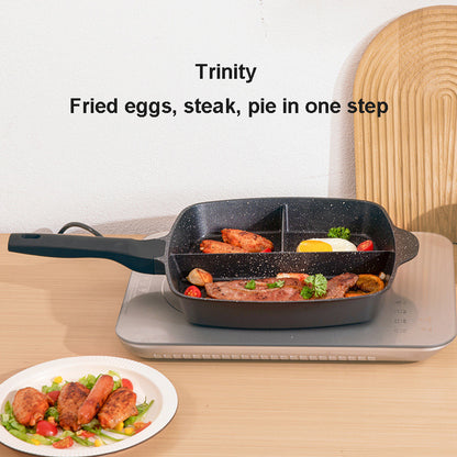 Versatile 3-in-1 Non-Stick Omelette Frying Pan