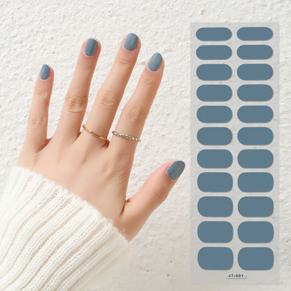 Thermal Semi-curing Nail Beauty Stickers: Phototherapy Gel Elegance