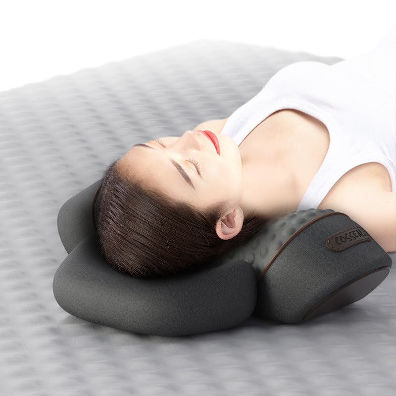 ThermoVibe Neck Pillow: Memory Foam & Massage Care