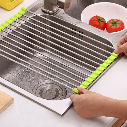 Foldable Stainless Steel Sink Rack - Idyllic Design