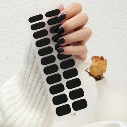 Thermal Semi-curing Nail Beauty Stickers: Phototherapy Gel Elegance