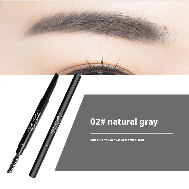 Dual-Head Waterproof Eyebrow Pencil - Smudge-Free