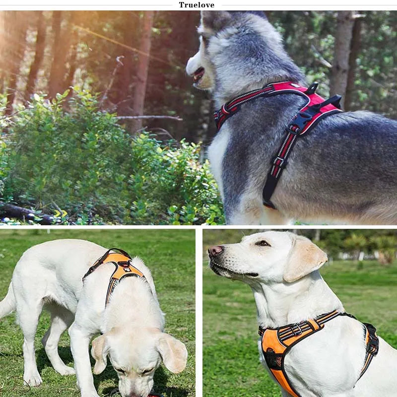 TrueLove Pet Adjustable Safety Reflective Nylon Harness for Small, Medium and Large Dogs