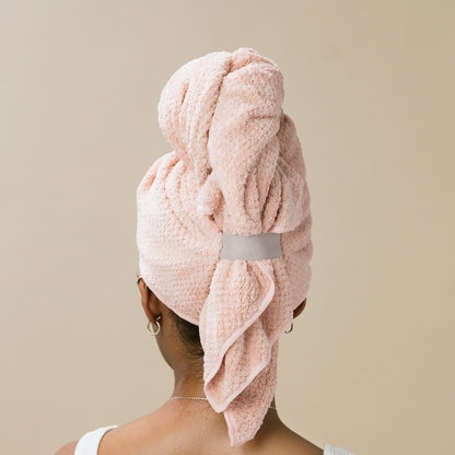 Quick-Dry Coral Fleece Hair Drying Cap & Towel