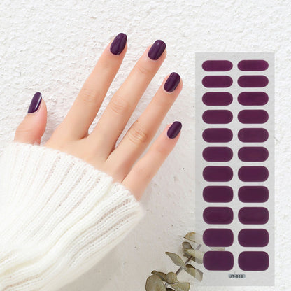 Thermal Semi-curing Nail Beauty Stickers: Phototherapy Gel Elegance