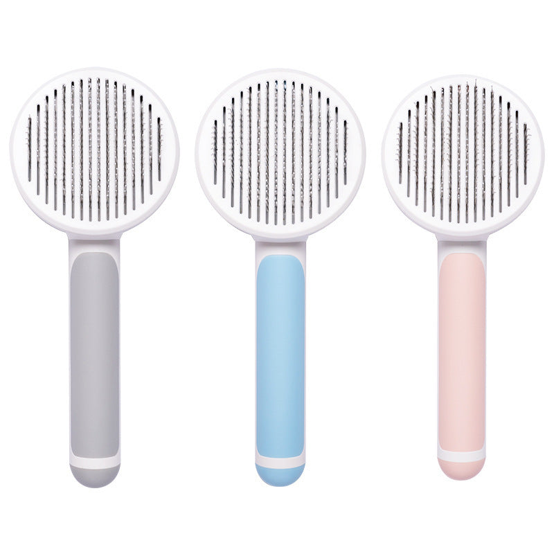 Round Handle Pet Grooming Massage Comb: Comfort and Relaxation Tool