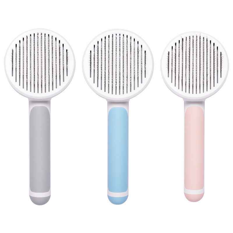 Round Handle Pet Grooming Massage Comb: Comfort and Relaxation Tool - Killer Products