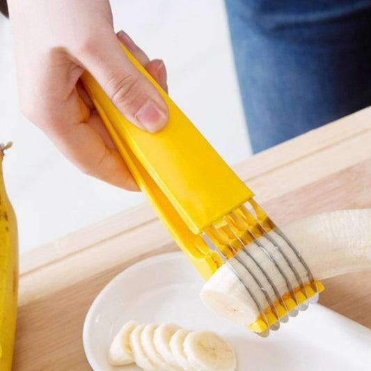 Effortless Kitchenware Banana Slicer Stainless Steel Cutter Tool