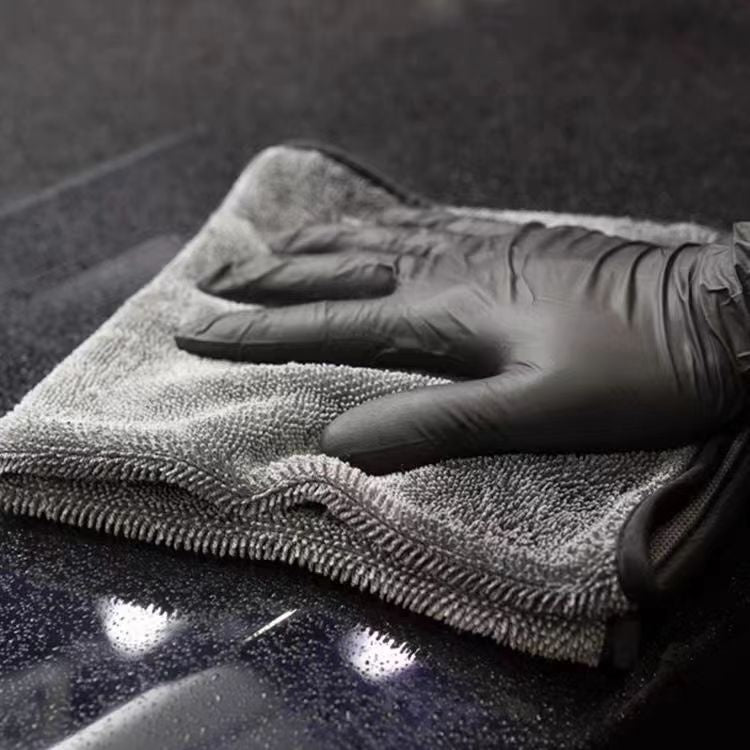 Microfiber Car Cleaning Towel - Ultra Absorbent Gray