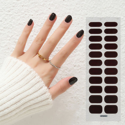 Thermal Semi-curing Nail Beauty Stickers: Phototherapy Gel Elegance