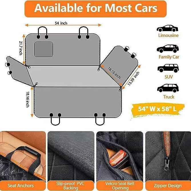Pet Mat Car Rear Seat Cushion Water And Dirt Resistant