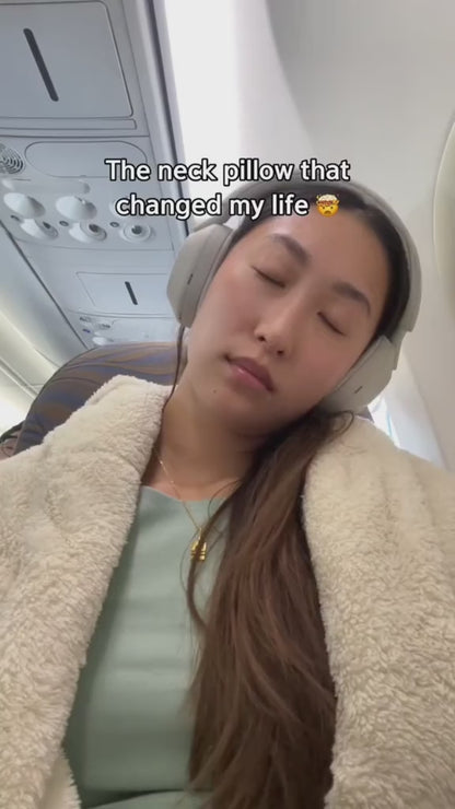 Travel Neck Pillow – Memory Foam U-Shaped Cushion for Airplane Comfort