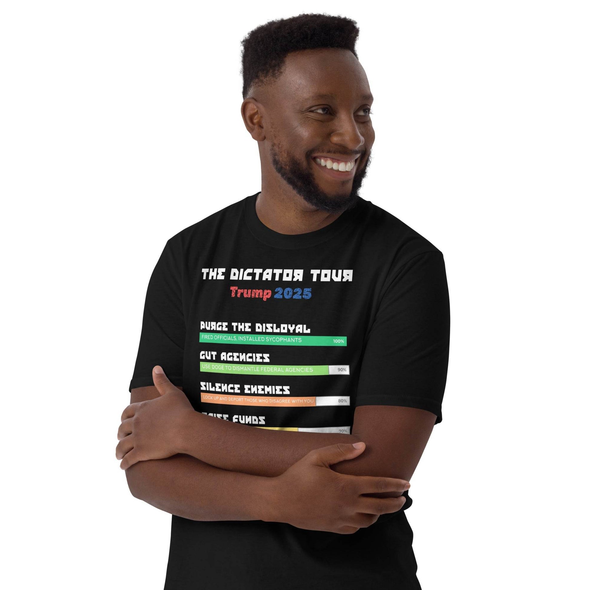 The Dictator Tour 2025 Political T-Shiirt in Black - Killer Products