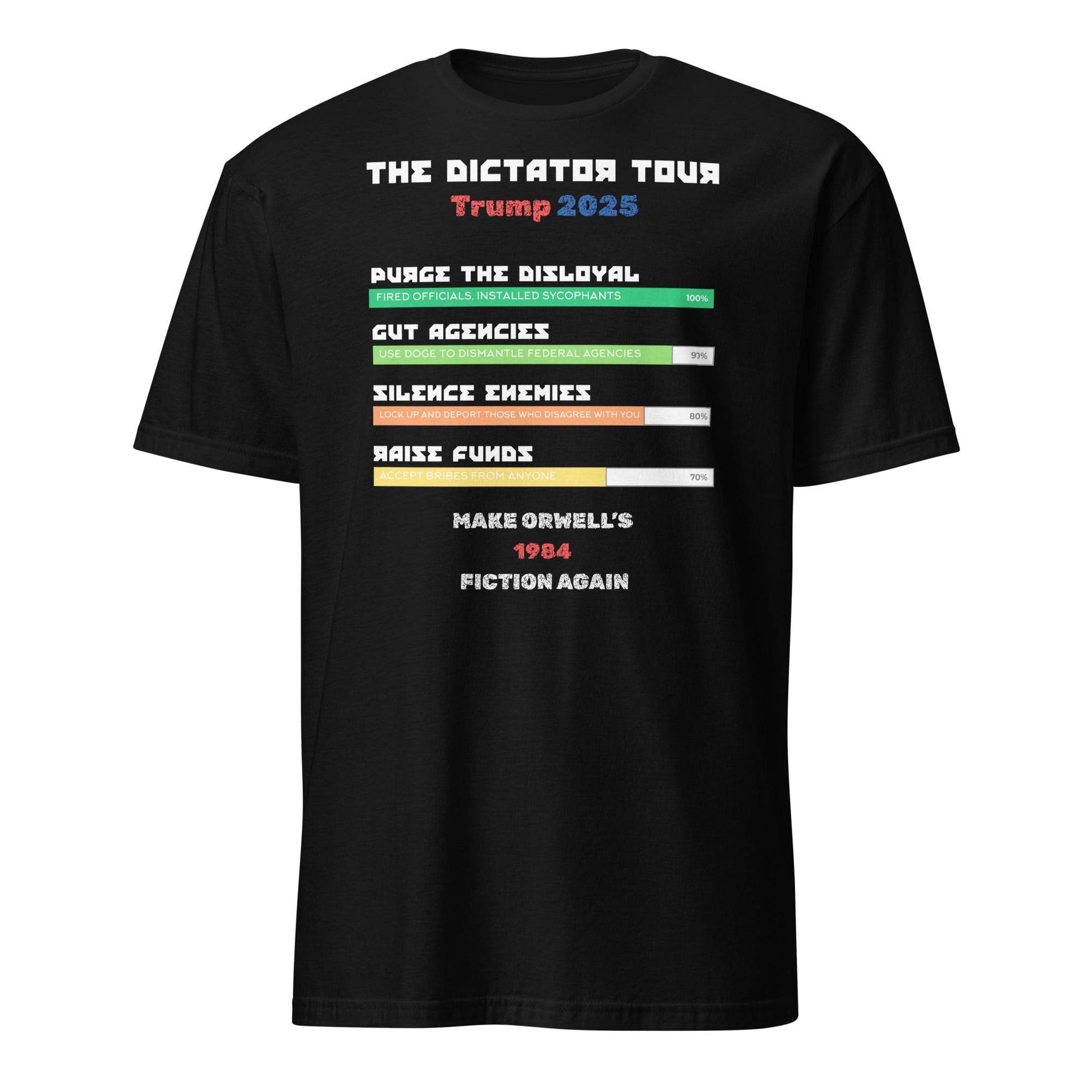 The Dictator Tour 2025 Political T-Shiirt in Black - Killer Products