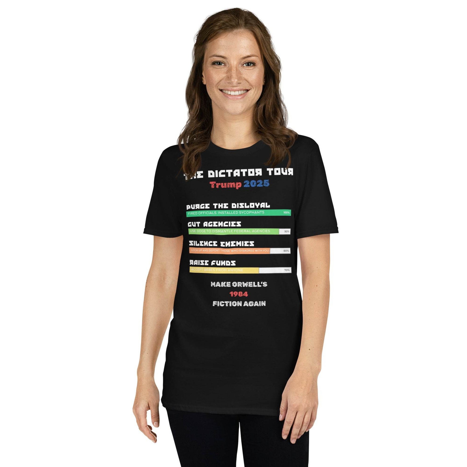 The Dictator Tour 2025 Political T-Shiirt in Black - Killer Products