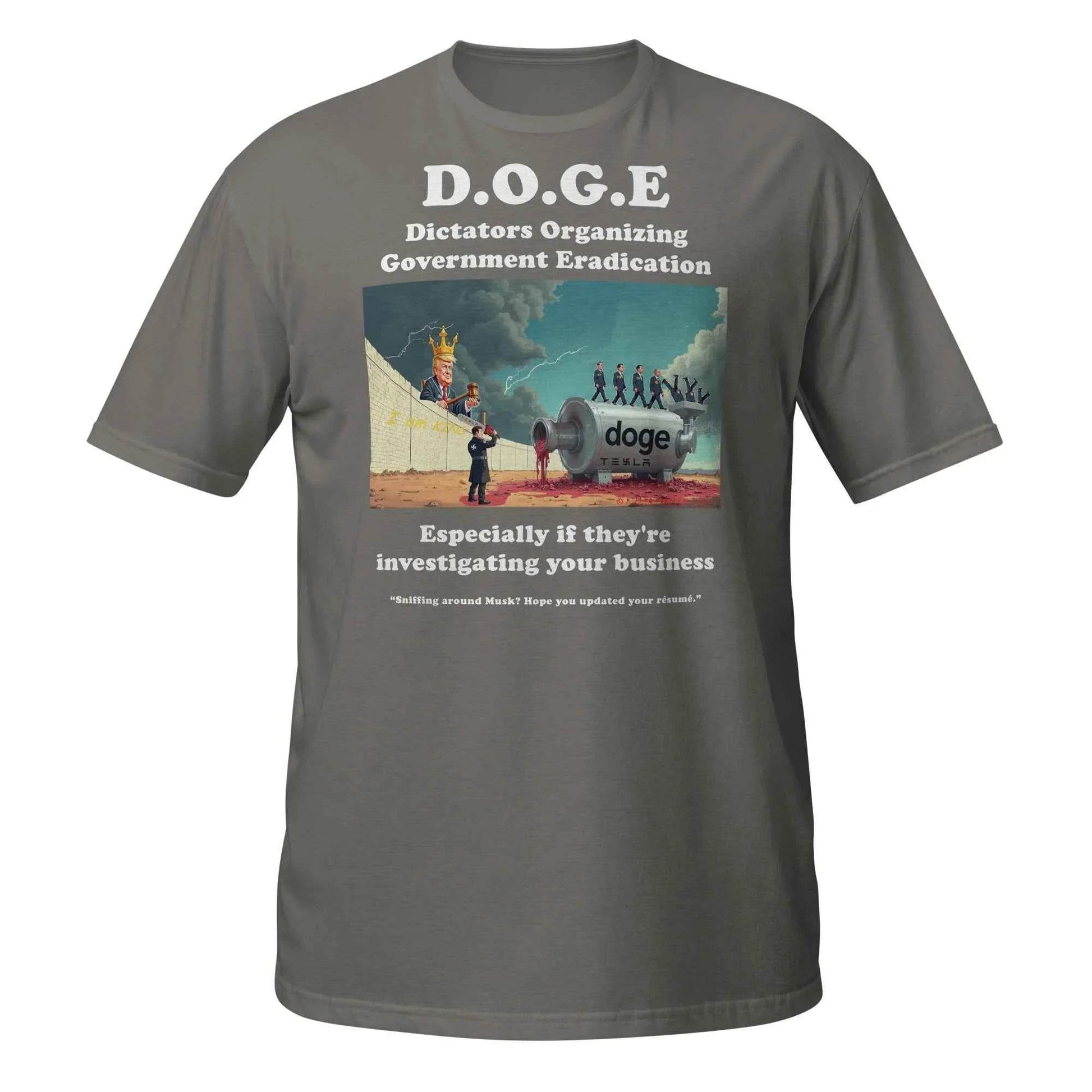 Dictators Organizing Government Eradication Unisex T-Shirt: Bold Political Statement - Killer Products