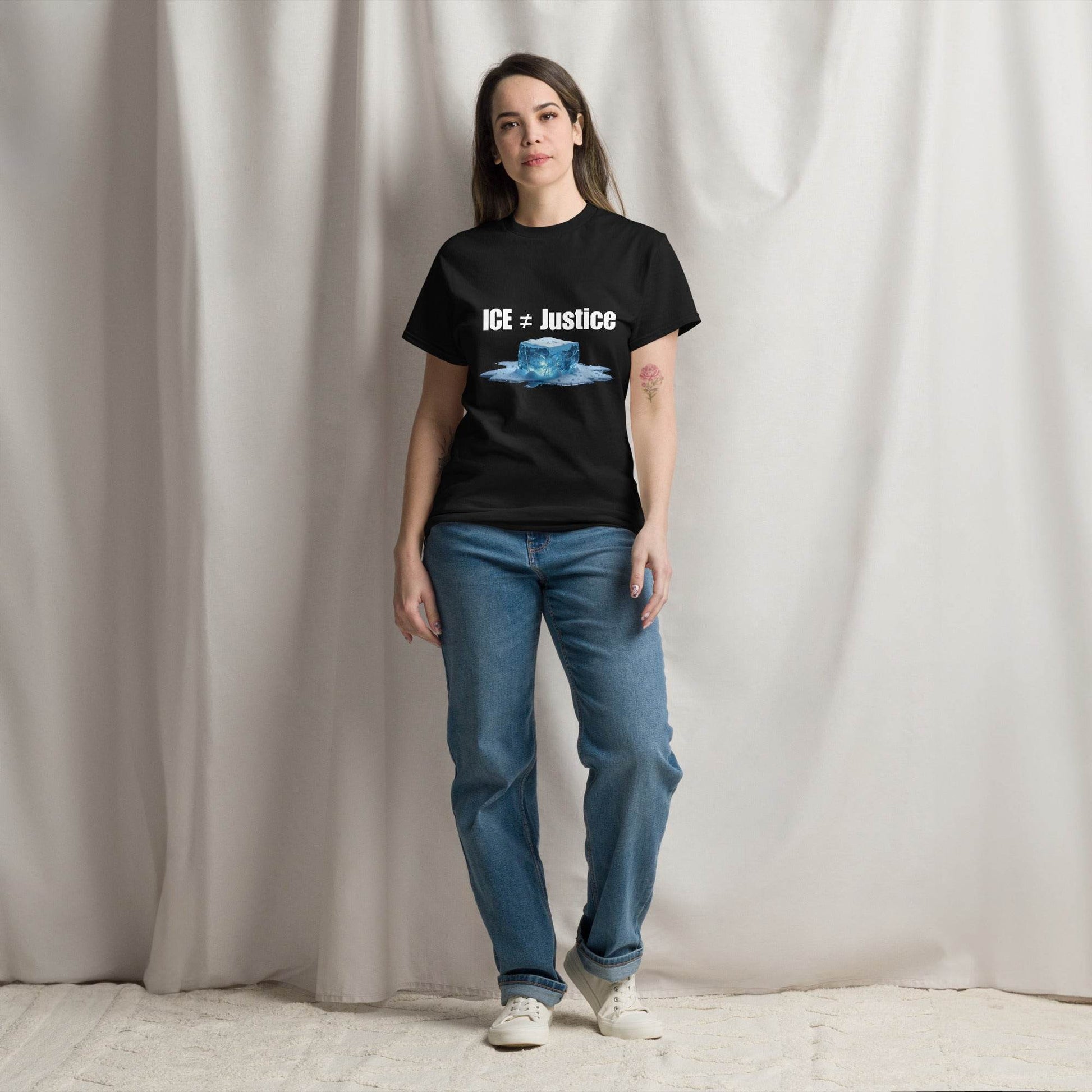 ICE Does Not Equal Justice T-Shirt – Bold Political Statement for Social Justice Warriors - Killer Products