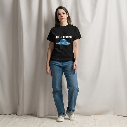 ICE Does Not Equal Justice T-Shirt – Bold Political Statement for Social Justice Warriors - Killer Products