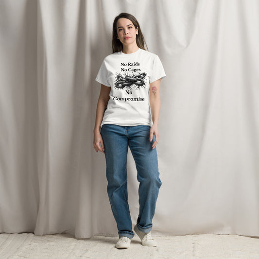 No Raids, No Cages Shirt – Bold Political Statement Tee - Killer Products